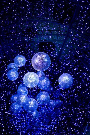 Disco blue night glam tumblr aesthetic