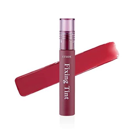 Amazon.com : ETUDE Fixing Tint 4g | Long Lasting, High Pigmented Liquid Lipstick, Lip Stain, Waterproof, Lightweight matte finish, Full Coverage (#07 Cranberry Plum) : Beauty & Personal Care