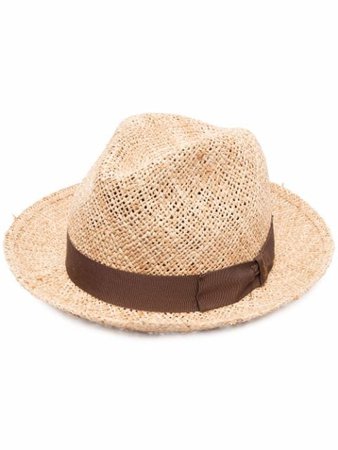 Shop Borsalino Panama straw hat with Express Delivery - FARFETCH