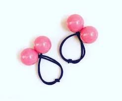 pink ball hair ties - Google Search