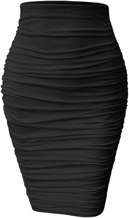 Amazon.com: YMDUCH Women's Sexy Ruched Bodycon Elasticity Tight Casual Club Pencil Skirt : Clothing, Shoes & Jewelry