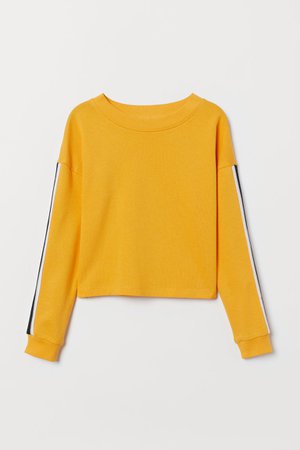 Short Sweatshirt - Yellow - Kids | H&M US