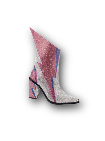 Ziggy Stardust boots high heels shoes