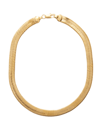 FALLON - Hailey herringbone-chain necklace
