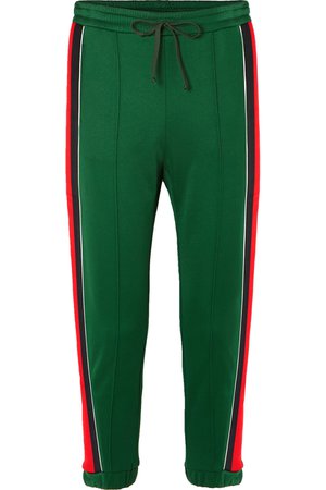 Gucci | Striped tech-jersey track pants | NET-A-PORTER.COM