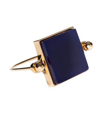 navy blue gold ring