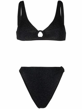 Oséree lurex-detail two-piece Bikini Set - Farfetch