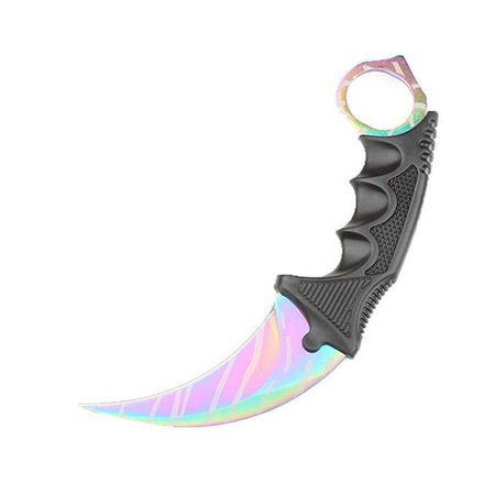Amazon.com : F-FORCE Stainless Steel Tactical Karambit Hawkbill Knife With Sheath and Cord (colorful) : Sports & Outdoors