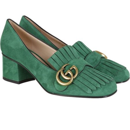 green Gucci shoes