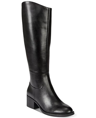 INC International Concepts INC Women's Cerie Riding Boots, Created For Macy's & Reviews - Boots - Shoes - Macy's black