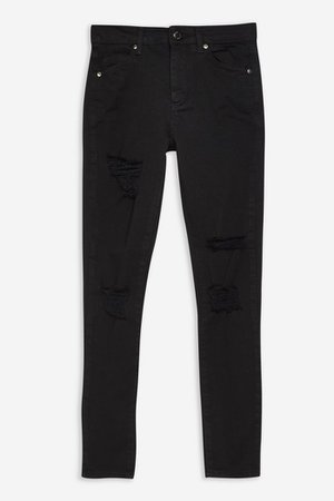 PETITE Black Super Rip Leigh Jeans | Topshop