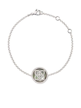 De Beers 18Kt White Gold Enchanted Lotus Mother-Of-Pearl Diamond Bracelet J3FK88Z00W | Farfetch
