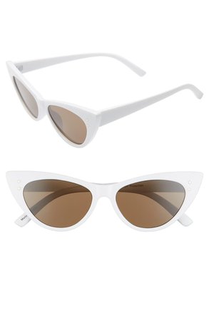 BP. 52mm Cat Eye Sunglasses White
