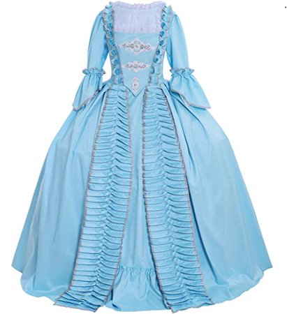 Amazon.com: CosplayDiy Women's Queen Marie Antoinette Rococo Ball Gown Gothic Victorian Dress Costume Black cm: Clothing
