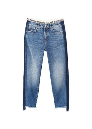MANGO Contrast panels jeans