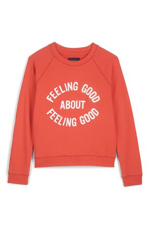 Lucky Brand Feeling Good Graphic Cotton Sweatshirt | Nordstrom
