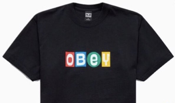 black obey shirt