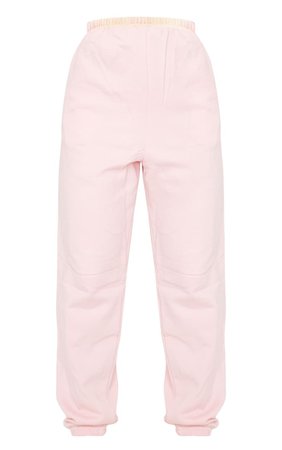 Baby Pink Sweat Pant Joggers | Trousers | PrettyLittleThing