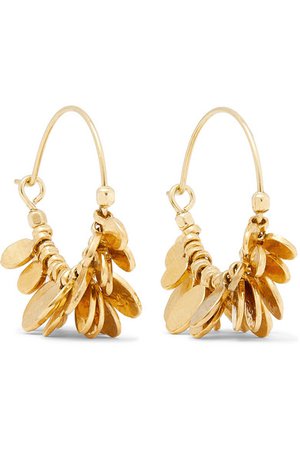 Isabel Marant | Gold-tone hoop earrings | NET-A-PORTER.COM
