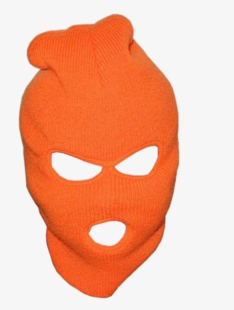 orange ski mask