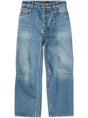 Balenciaga Stonewashed wide-leg Cropped Jeans - Farfetch