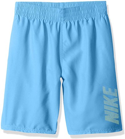 Amazon.com: Nike Swim Boys' Big Logo Solid Lap Volley Short Swim Trunk, Black, Large: Clothing