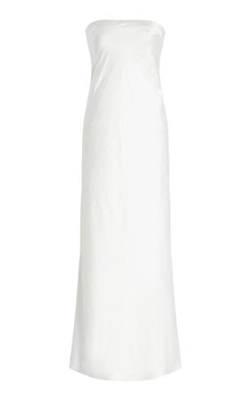 Third Form Satin Tie-Back Strapless Maxi Dress By Third Form | Moda Operandi
