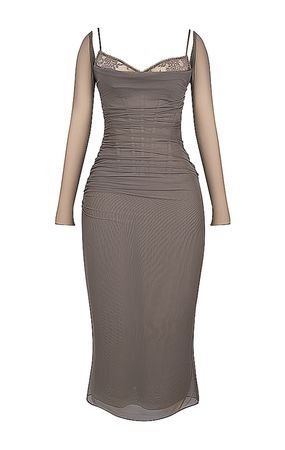 Clothing : Maxi Dresses : 'Katarina' Smoke Maxi Dress