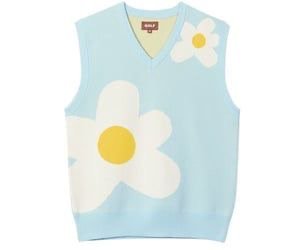pastel daisy sweater vest