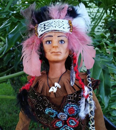 Native American Indian Doll Male Art Doll Handmade | Etsy
