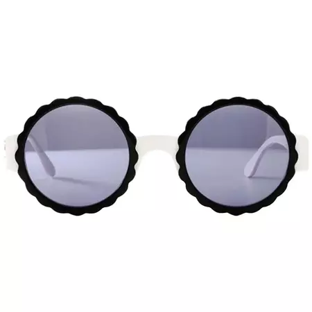 Chanel Rare White Vintage 90''s Sunglasses For Sale at 1stDibs