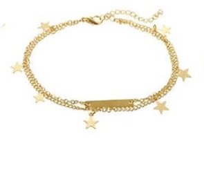 Gold Star Ankle Bracelet