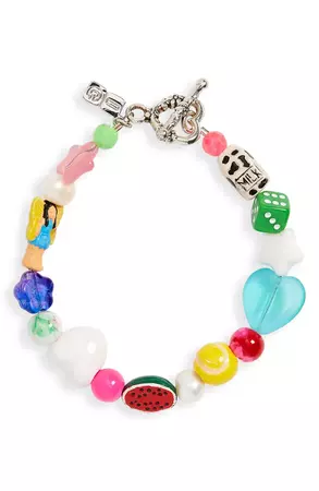 Ian Charms The Lisa Freshwater Pearl & Mixed Bead Bracelet | Nordstrom