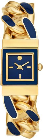 Tilda Watch, Gold-Tone Stainless Steel/Blue, 21 MM
