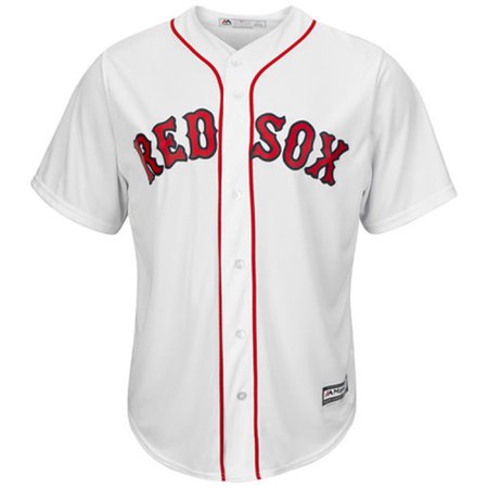 Men's Majestic White Boston Red Sox Official Cool Base Jersey