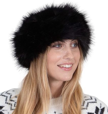 Faux Fur Headband for Winter - Furry Headbands for Women, Fluffy Headwarmer, Furry Crown, Earwarmer Headband at Amazon Women’s Clothing store