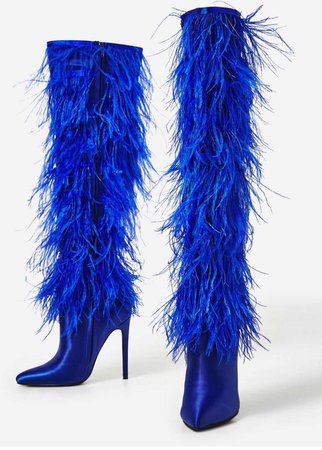 feather boots