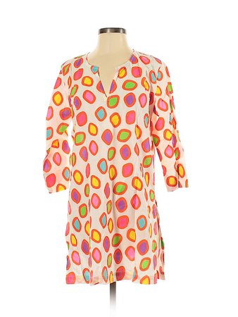 Gretchen Scott Designs Polka Dots Orange Red 3/4 Sleeve Blouse Size S - 72% off | thredUP
