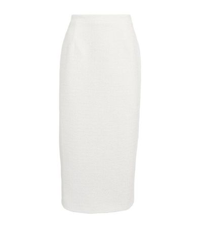 Womens Alessandra Rich white Bouclé Midi Skirt | Harrods # {CountryCode}