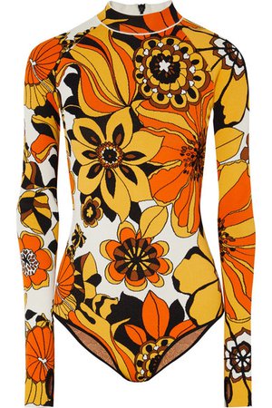 Kwaidan Editions | Floral jacquard-knit bodysuit | NET-A-PORTER.COM
