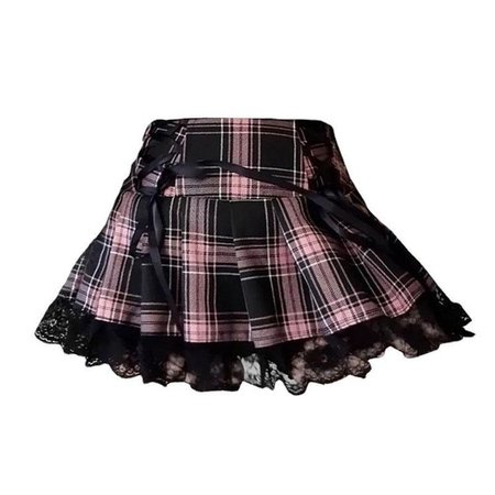 pink&black skirt