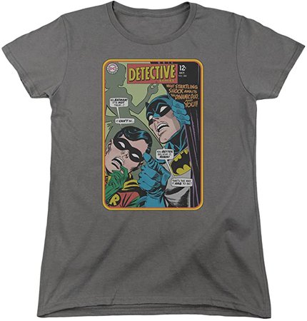 Amazon.com: Batman Detective Batman and Robin Comic Cover #380 Women's T-Shirt Tee Gray: Clothing