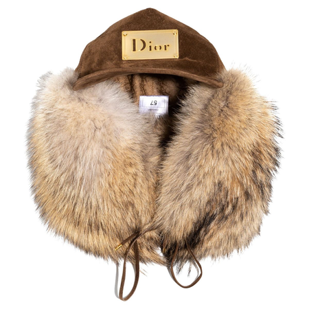 Dior fur hat