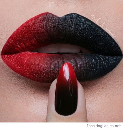 ﻿red and black lips - Google Search