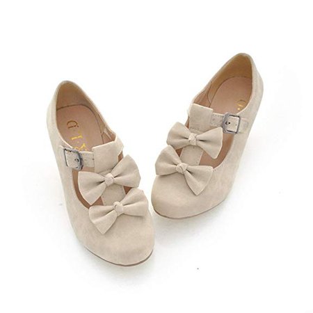 Amazon.com | MFairy Woman's Low Heel Vintage Lolita Shoes Cute Bowknot Mary Jane Shoes | Shoes