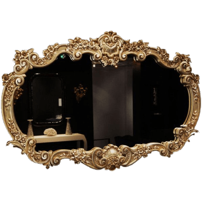 gold mirror PNG