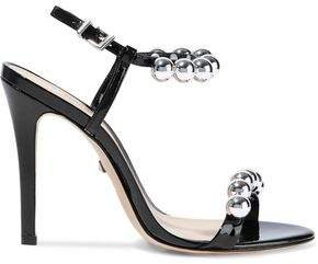 Nellie Embellished Patent-leather Sandals