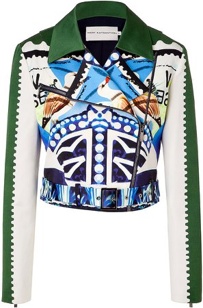 Mary Katrantzou Multicolored Cotton Silk Starsailor Jacket