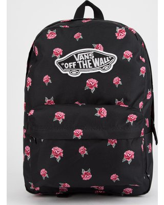 vans backpack black with roses – Google Sök