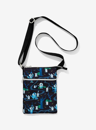 Loungefly Disney The Haunted Mansion Hitchhiking Ghosts Passport Crossbody Bag